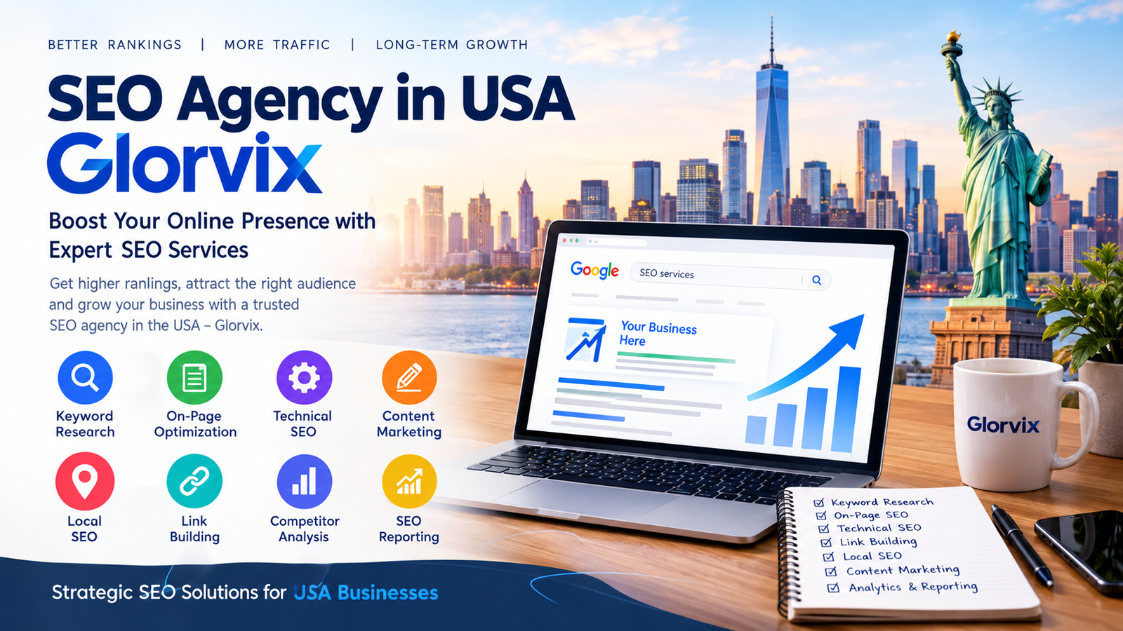 SEO Agency in USA Glorvix: A Complete Guide to Modern SEO Services